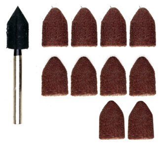 Hiomahuppu & kiinnitysvarsi, Ø 9 mm